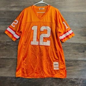 Classic Authentics Tom Brady 2020 #12 Orange White Football Jersey